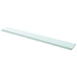 Glass panel set of 2 clear tempered glass 43.3 x 4.7 in durable