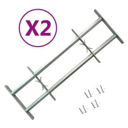 Adjustable security grilles for windows 2 pcs 27.6"-41.3"
