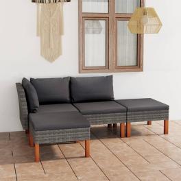 Garden lounge set gray, anthracite