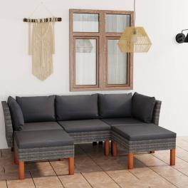 Garden lounge set grey and anthracite