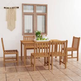 Garden dining set warm teak solid teak wood durable