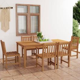 Garden dining set natural teak solid teak wood large