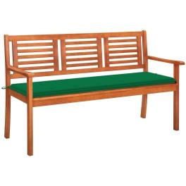 Bench eucalyptus wood solid eucalyptus wood 59.1 in wide