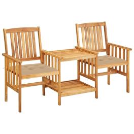 Patio bistro set wooden solid acacia wood standard durable