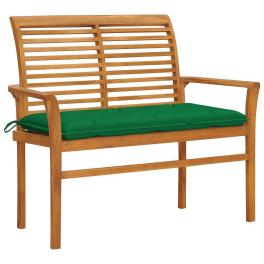 Garden bench natural fine sanded teak hardwood medium durable