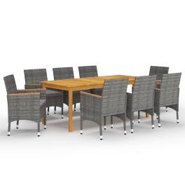 Dining set grey, darker grey
