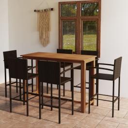 Garden bar set brown