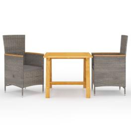 Dining set grey, dark grey