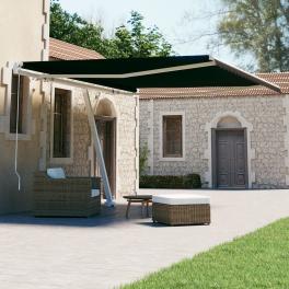 Retractable awning anthracite