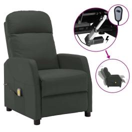 Massage recliner anthracite