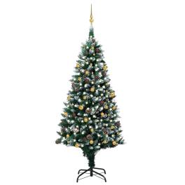 Christmas tree green and white pvc, steel, plastic large