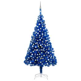 Artificial christmas tree blue pvc large cone-shaped