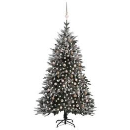 Artificial christmas tree green pvc, pe, steel 7 ft
