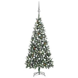 Christmas tree green and white pvc 82.7 in tall