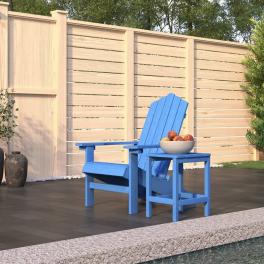 Garden chair aqua blue hdpe (high density polyethylene) large