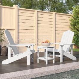 Garden chair white hdpe (high density polyethylene) standard