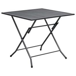 Folding table anthracite steel with powder coating