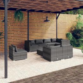 Garden lounge set grey and anthracite