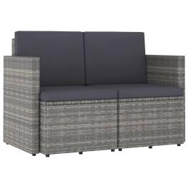 Patio sofa grey and dark grey