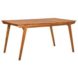 Garden table brown solid acacia wood 59.1 x 35.4 in durable
