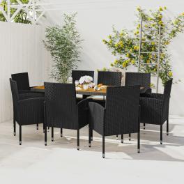 Patio dining set seats 8 outdoor dining set rectangular modern