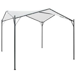 Gazebo white oxford fabric, steel 9.8 x 9.8 x 8.5 ft collapsible