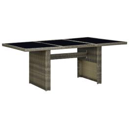 Garden table brown and black