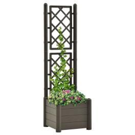 Garden planter anthracite polypropylene medium decorative inlays