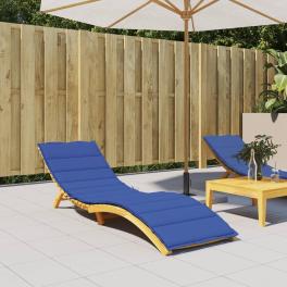 Sun lounger cushion royal blue oxford fabric (100% polyester)
