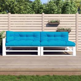 Pallet cushion set of 5 blue polyester standard pallet cushions