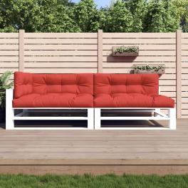 Pallet cushion set of 5 red 100% polyester 47.2 x 15.7 in