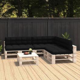 Sofa cushion set of 7 black 100% polyester