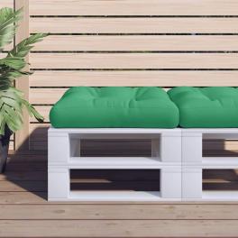 Pallet cushion green polyester 22.8" x 22.8" x 3.9