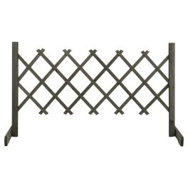 Garden trellis fence gray 47.2"x23.6" solid firwood