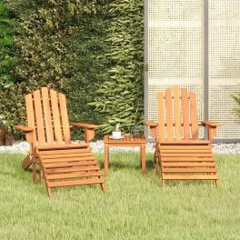 Garden lounge set natural wood solid acacia wood standard
