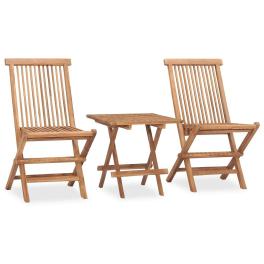 Outdoor dining set teak brown well-sanded teak hardwood medium