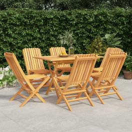 Garden dining set teak solid teak wood foldable