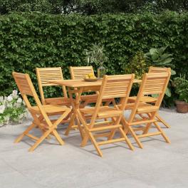 Garden dining set teak solid teak wood medium foldable