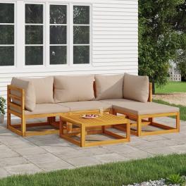 Garden lounge set taupe