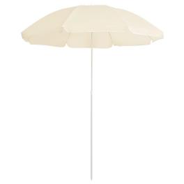 Garden parasol sand 100% polyester, steel 70.9 in diameter