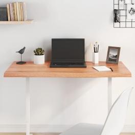 Table top light brown solid oak wood 39.4 x 23.6 in