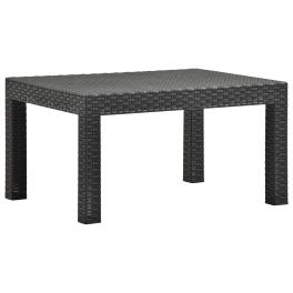 Garden table anthracite polypropylene medium lightweight