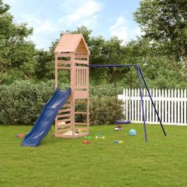 Outdoor playset natural wood solid douglas fir wood large durable