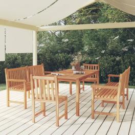 Garden dining set teak solid teak wood large durable