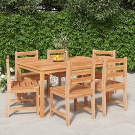 Garden dining set natural teak fine sanded teak hardwood