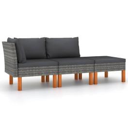 Garden lounge set grey