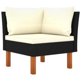 Corner sofa black