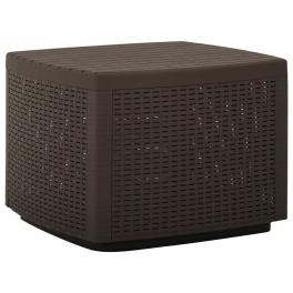 Garden table mocha plastic medium lightweight garden table