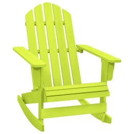 Garden rocking chair green solid fir wood standard