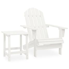 Garden chair white solid fir wood standard ergonomic